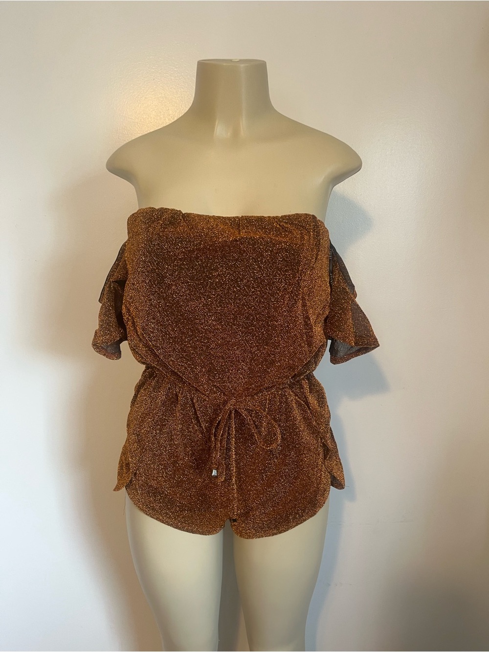 Essue Metallic Shimmer Romper